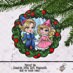 Load image into Gallery viewer, Boy and Girl Elves Scallop Design
