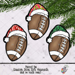 Load image into Gallery viewer, Brushstroke Santa Hat Football Design Bundle
