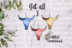 Load image into Gallery viewer, Colorful Bull Skull Design Bundle
