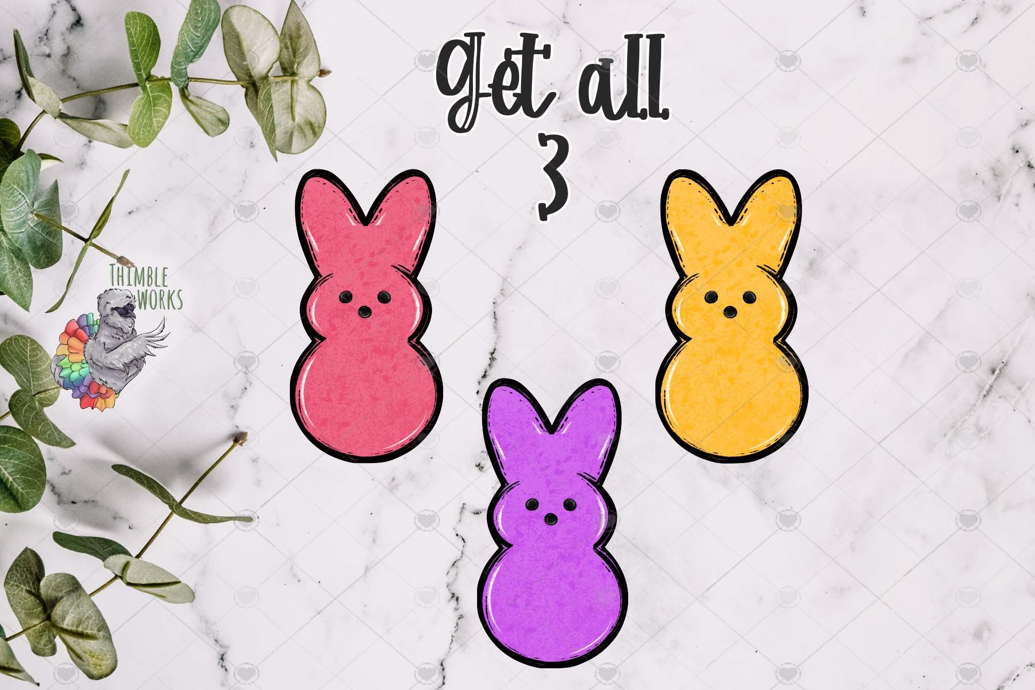 Easter Peeps Design Bundle