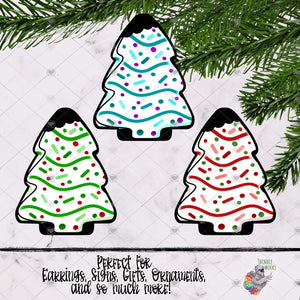 Christmas Cake Chubby Tree Design Bundle