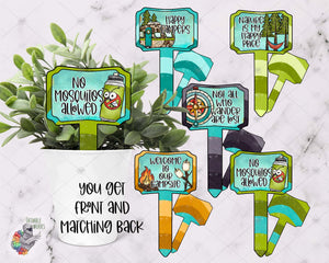 Camping Garden Stake Design Bundle