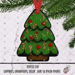 Load image into Gallery viewer, Crocheted Chubby Christmas Tree Design
