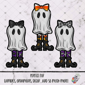 Cute Ghost with Legs Design Bundle
