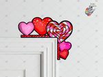 Load image into Gallery viewer, Candy Heart Over the Door Sitter Sublimation Design
