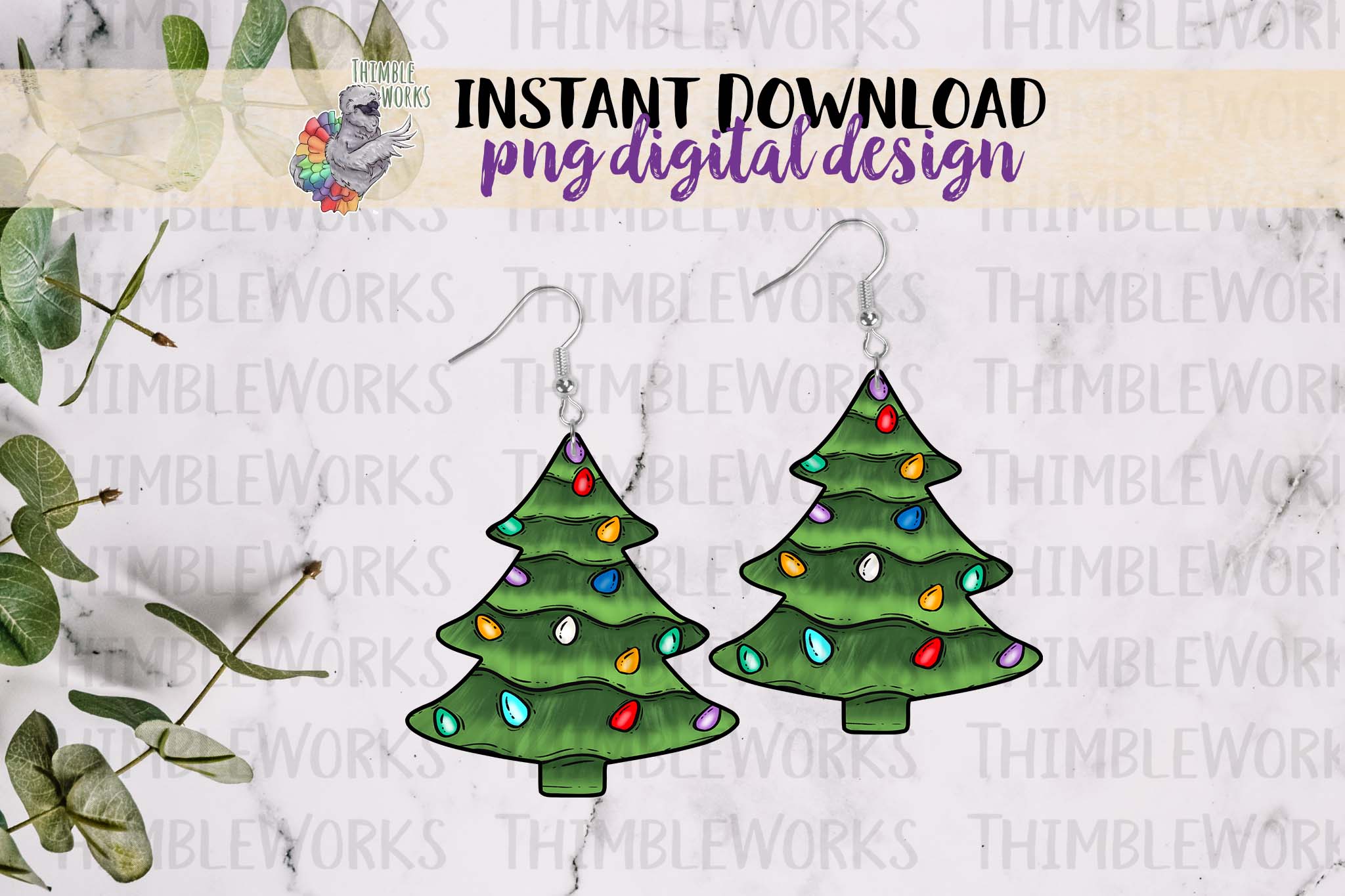 Ceramic Christmas Tree Sublimation Design