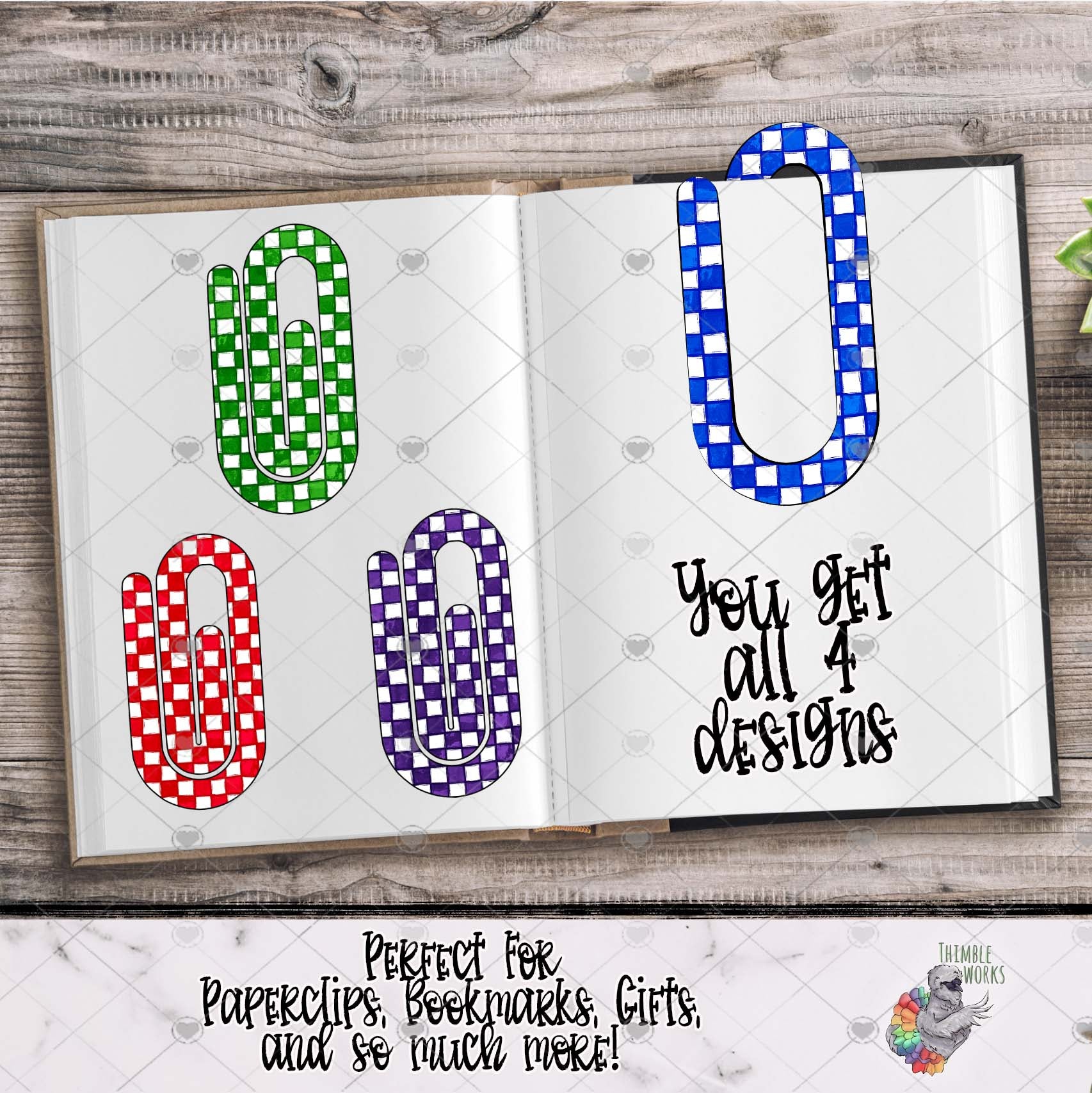 Checkerboard Paperclip Design Bundle