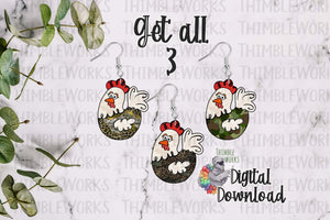 Camo Chickens Design Bundle