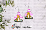 Load image into Gallery viewer, Easter Chick Cow Tag Sublimation Design
