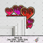 Load image into Gallery viewer, Chocolate Sugar Cookie Heart Door Sitter Design
