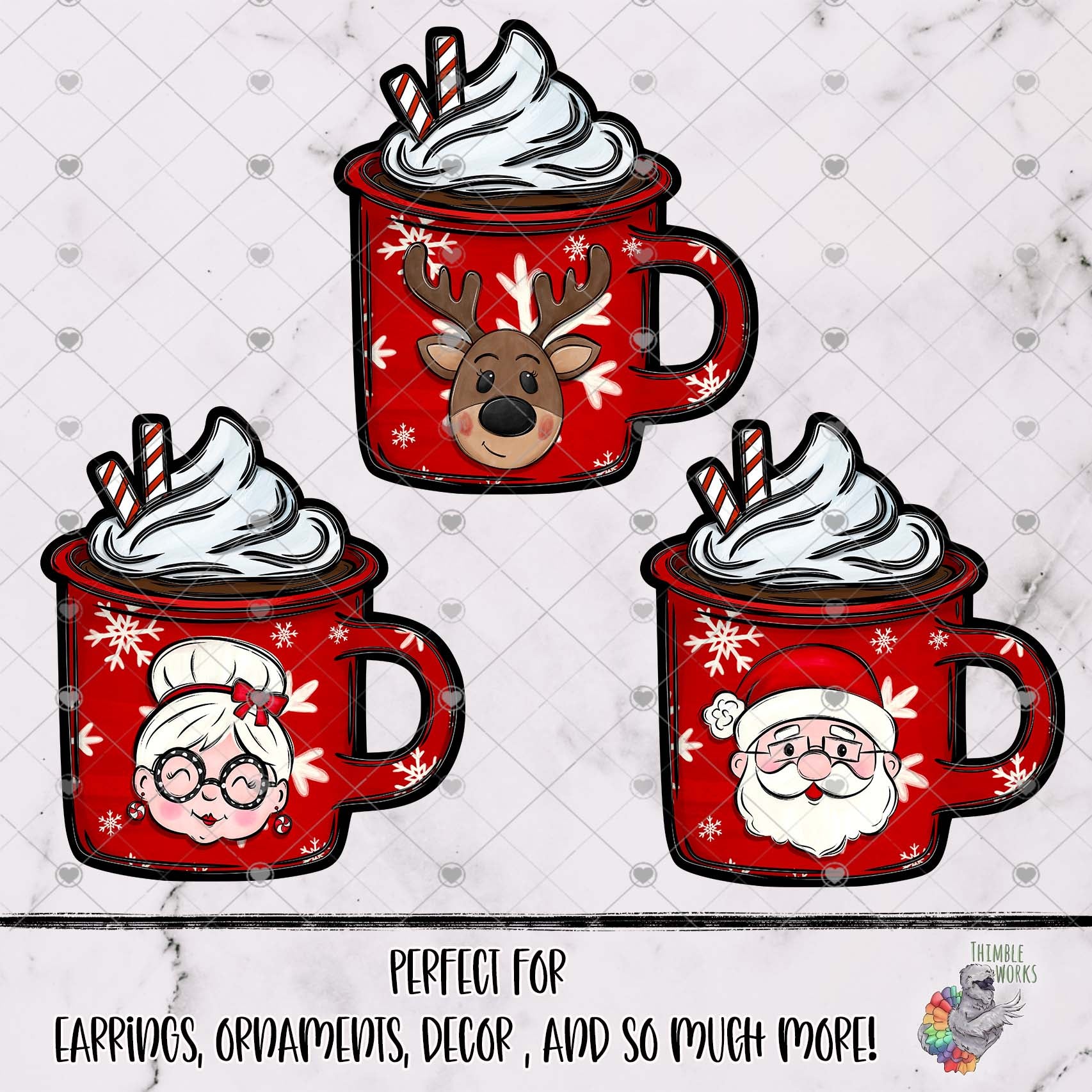 Christmas Characters Camping Mug Design