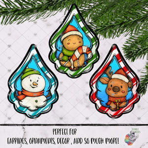 Christmas Characters Fancy Drop Design Bundle