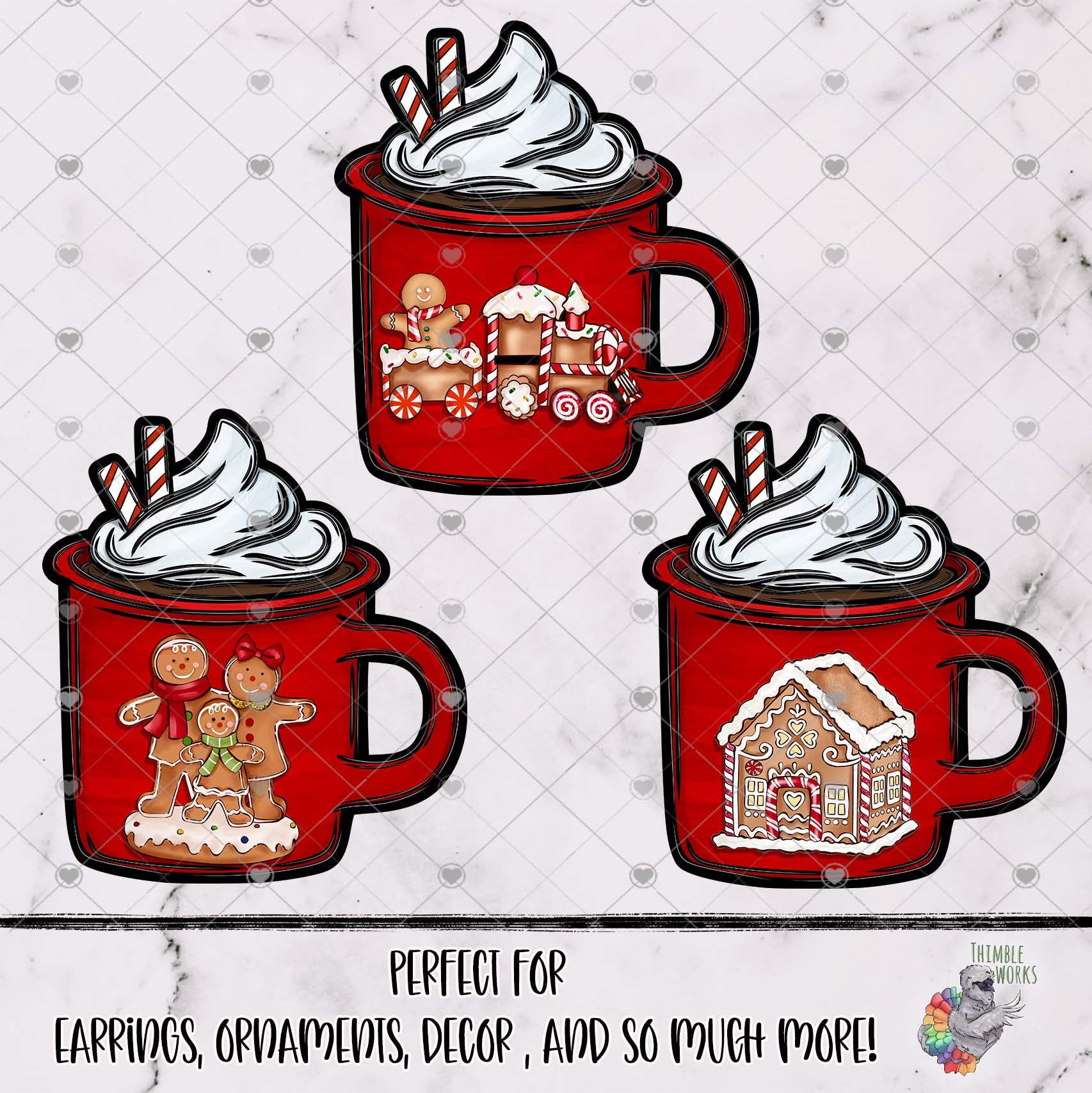 Gingerbread Camping Mug Design Bundle