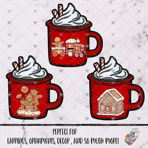 Gingerbread Camping Mug Design Bundle