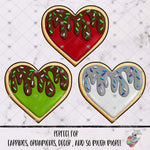 Load image into Gallery viewer, Christmas Sugar Cookie Hearts Design Bundle
