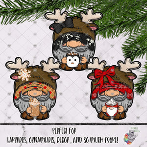Coffee Mugs Reindeer Gnome Design Bundle