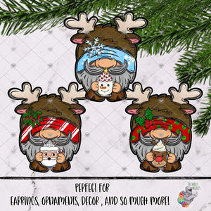 Christmas Mugs Reindeer Gnome Design Bundle