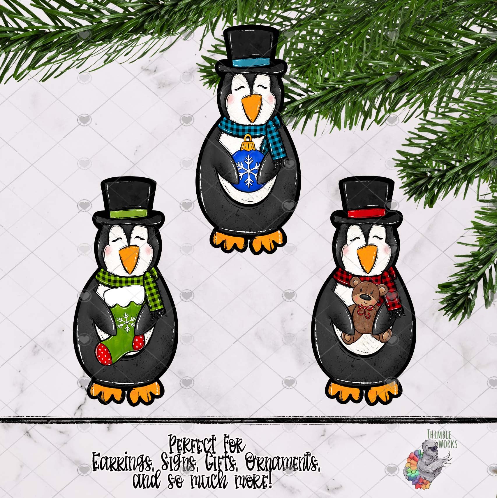 Christmas Penguin Design Bundle