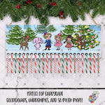 Load image into Gallery viewer, Classic Christmas Candy Cane Countdown Design
