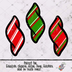 Christmas Stripe Swirl Design Bundle