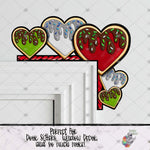 Load image into Gallery viewer, Christmas Sugar Cookie Heart Door Sitter Design
