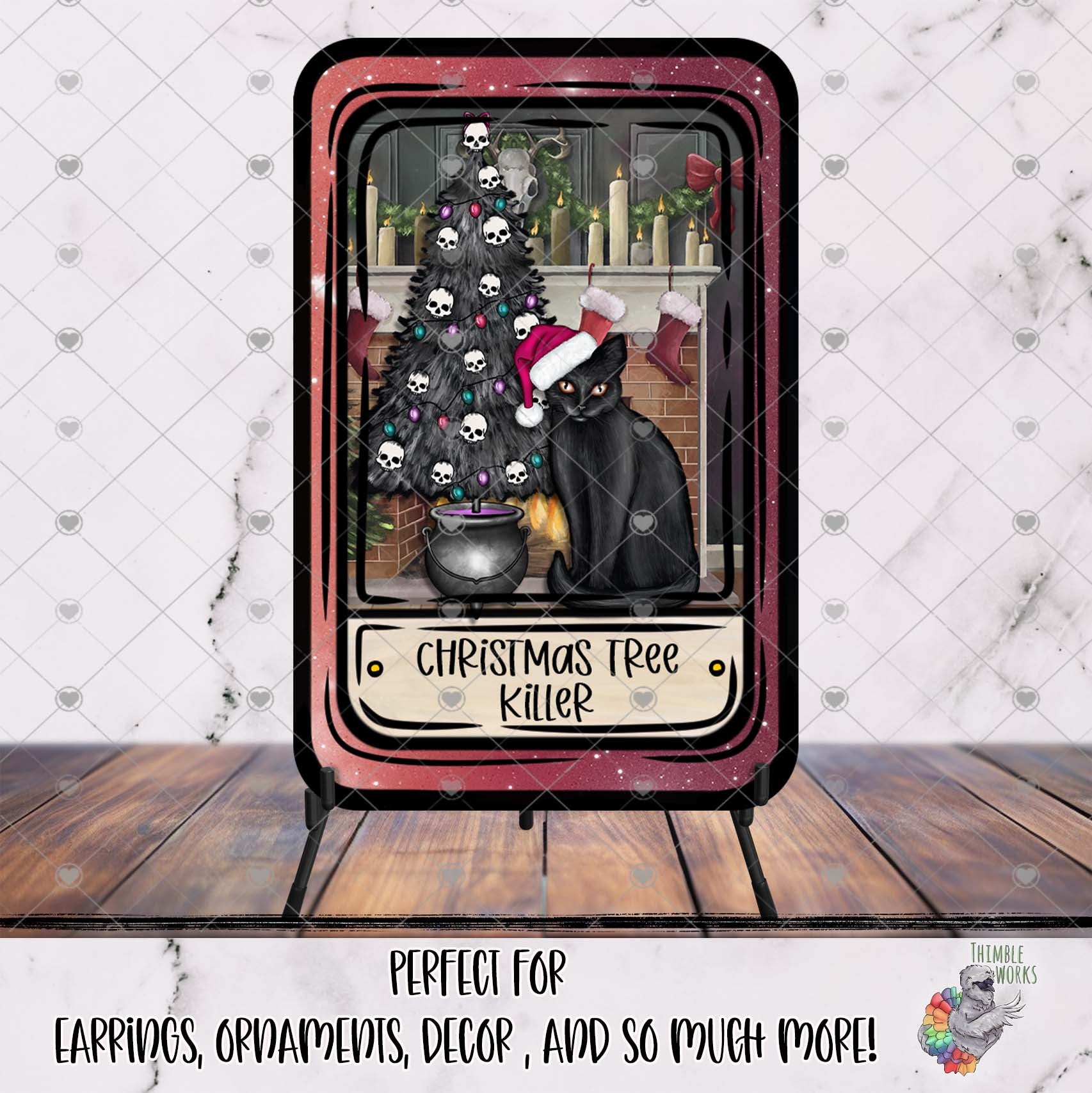 The Christmas Tree Killer Tarot Card Design