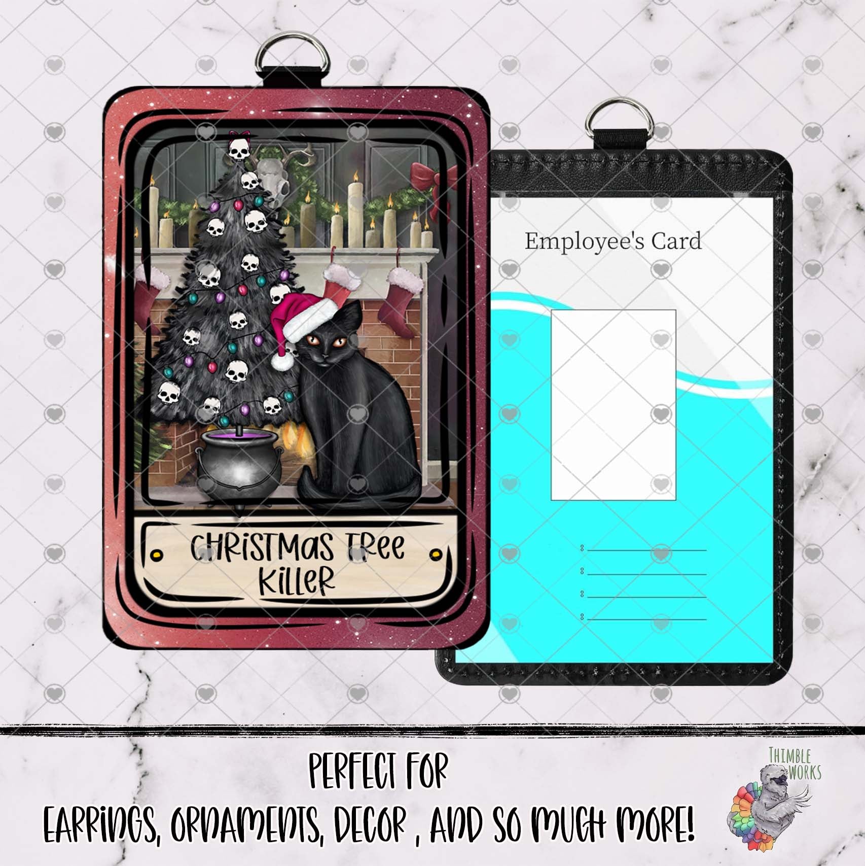 The Christmas Tree Killer Tarot Card Design