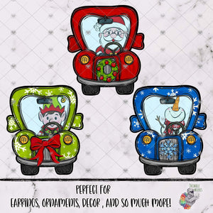 Christmas Characters Truck Design