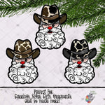 Load image into Gallery viewer, Cow Print Cowboy Santa Design Bundle
