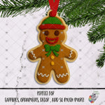 Load image into Gallery viewer, Crocheted Gingerbread Man in Beanie Design
