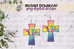 Load image into Gallery viewer, Easter Cross Sublimation Design
