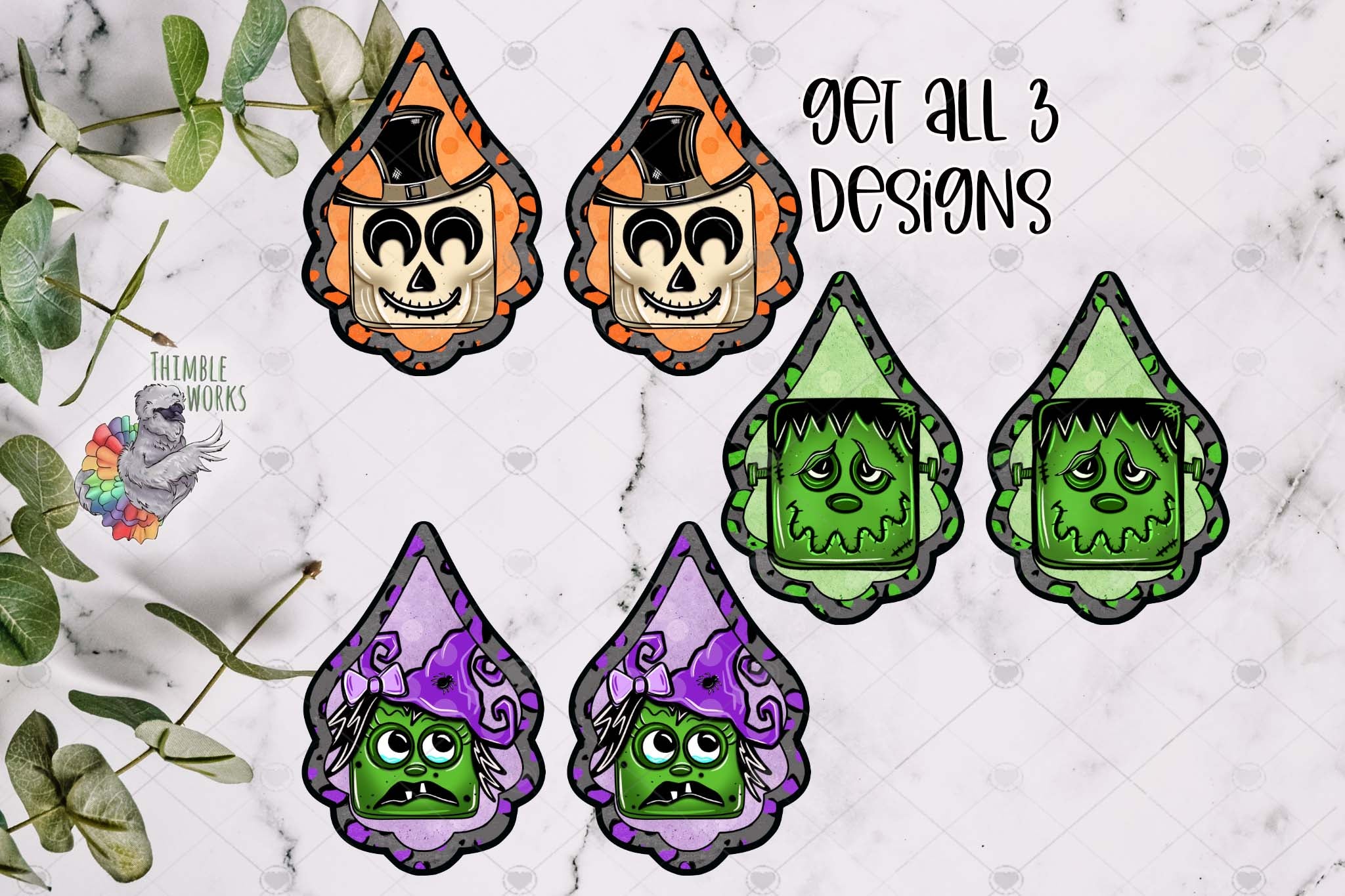 Cute Halloween Fancy Drop Design Bundle