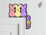 Load image into Gallery viewer, Easter Bunny Over the Door Sitter Sublimation Design
