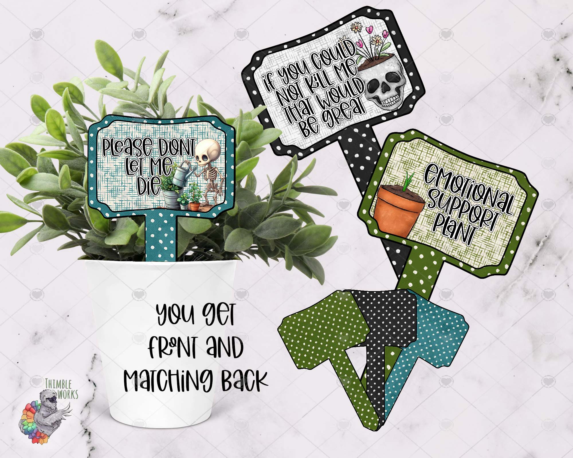 Funny Dark Humor Garden Stake Design Bundle