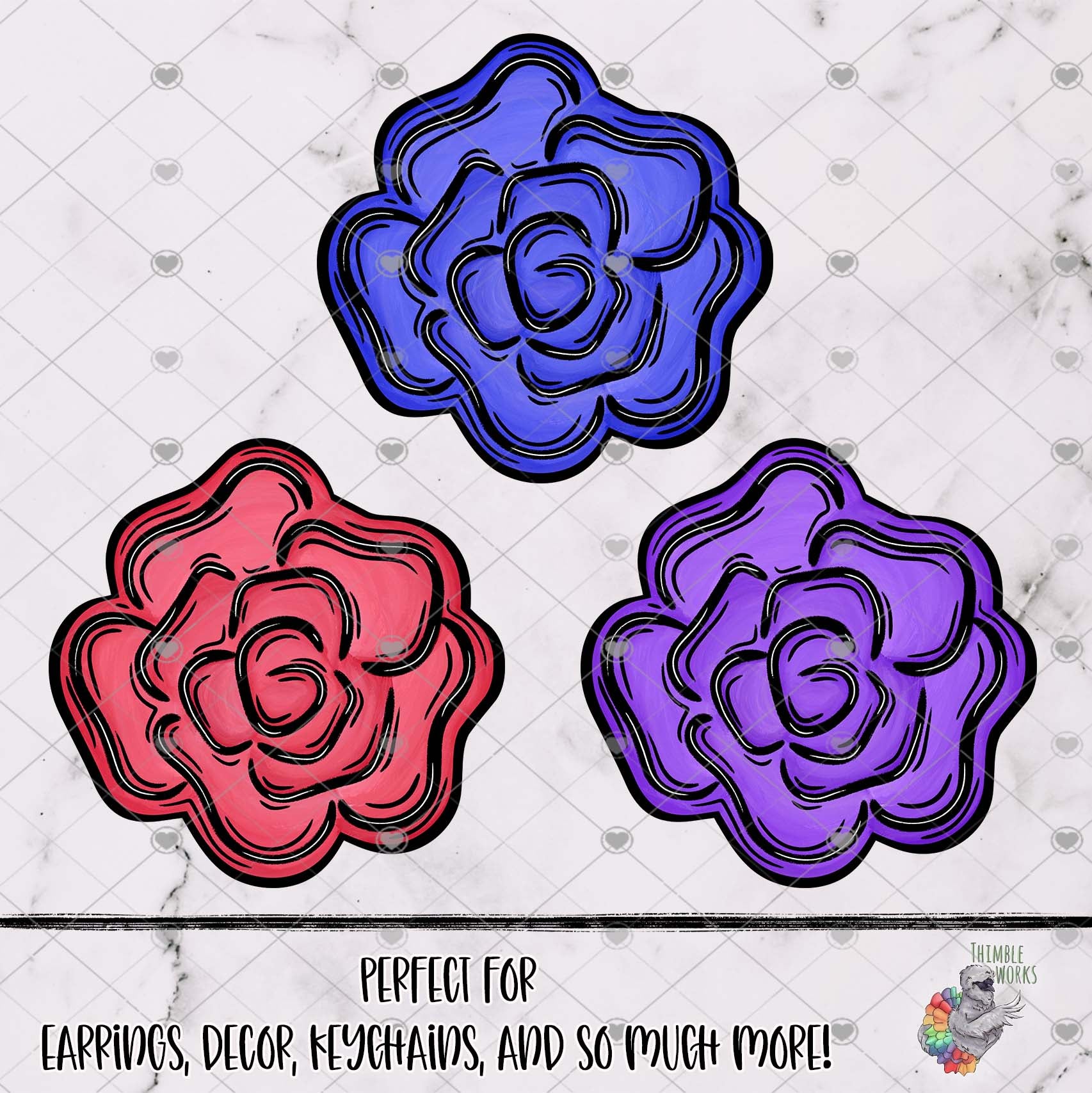 Rose Flower Design Bundle
