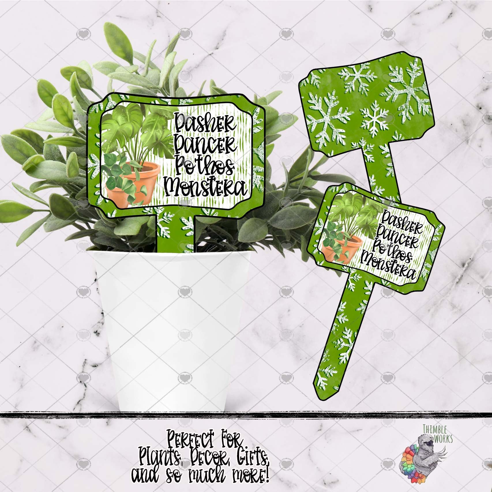 Reindeer Plants Garden Stake Design