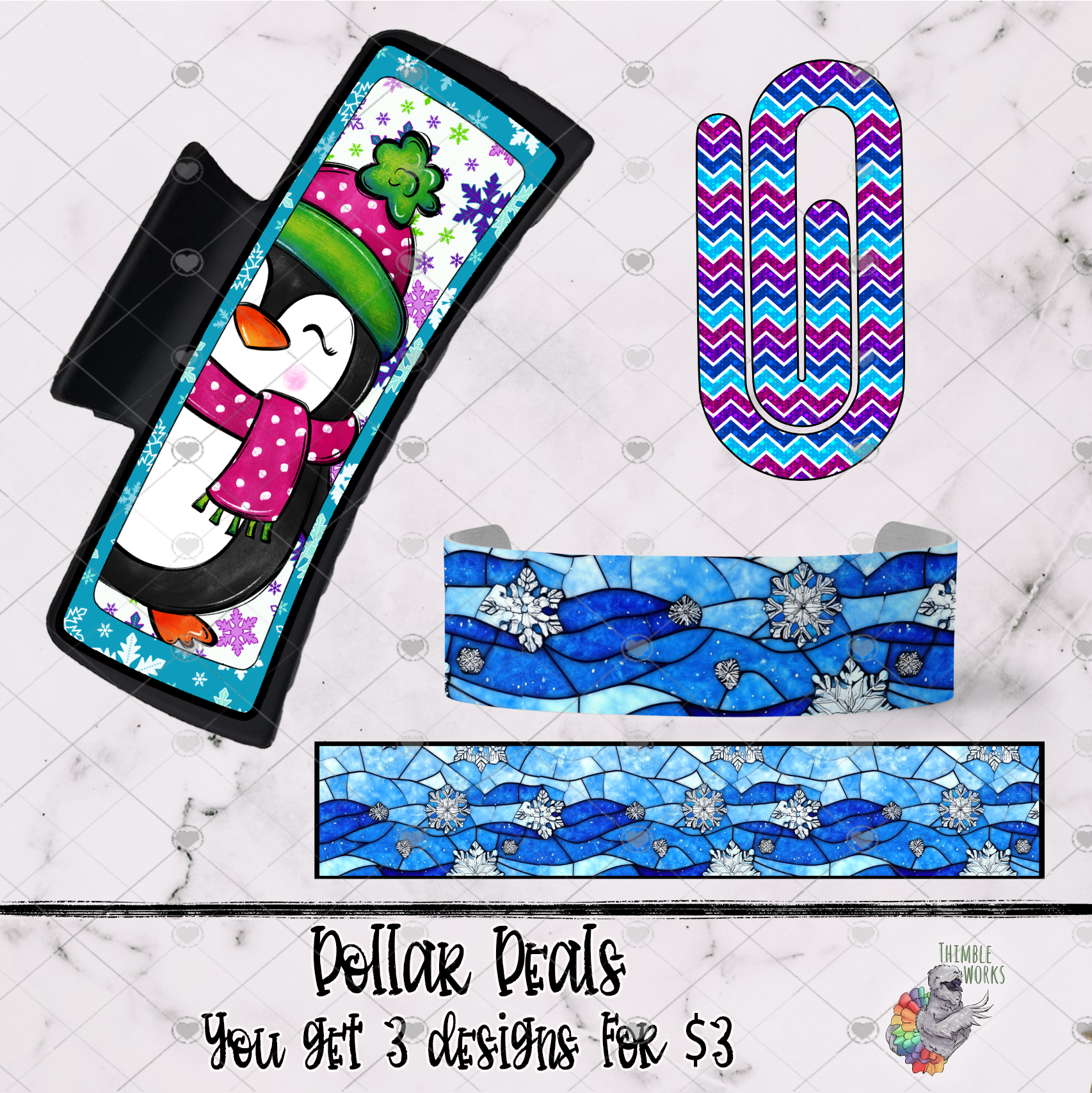 September Dollar Deal 3 Designs for $3