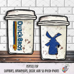 Load image into Gallery viewer, Dutch Windmill Coffee Cup Design
