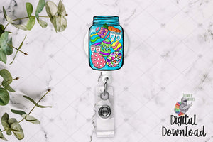 Easter Mason Jar Sublimation Design