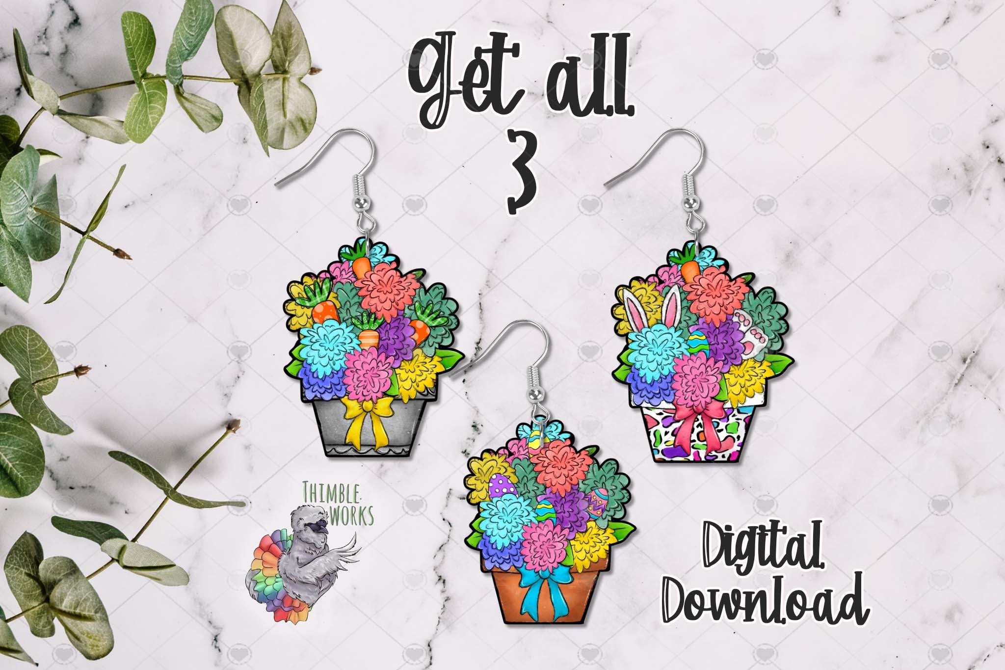 Easter Flowerpot Design Bundle