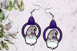 Load image into Gallery viewer, Easter Gnome Leather Earring Design
