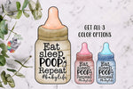 Load image into Gallery viewer, Eat Sleep Poop Baby Bottle Design Bundle
