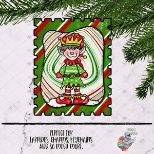 Elf Stamp Sublimation Design