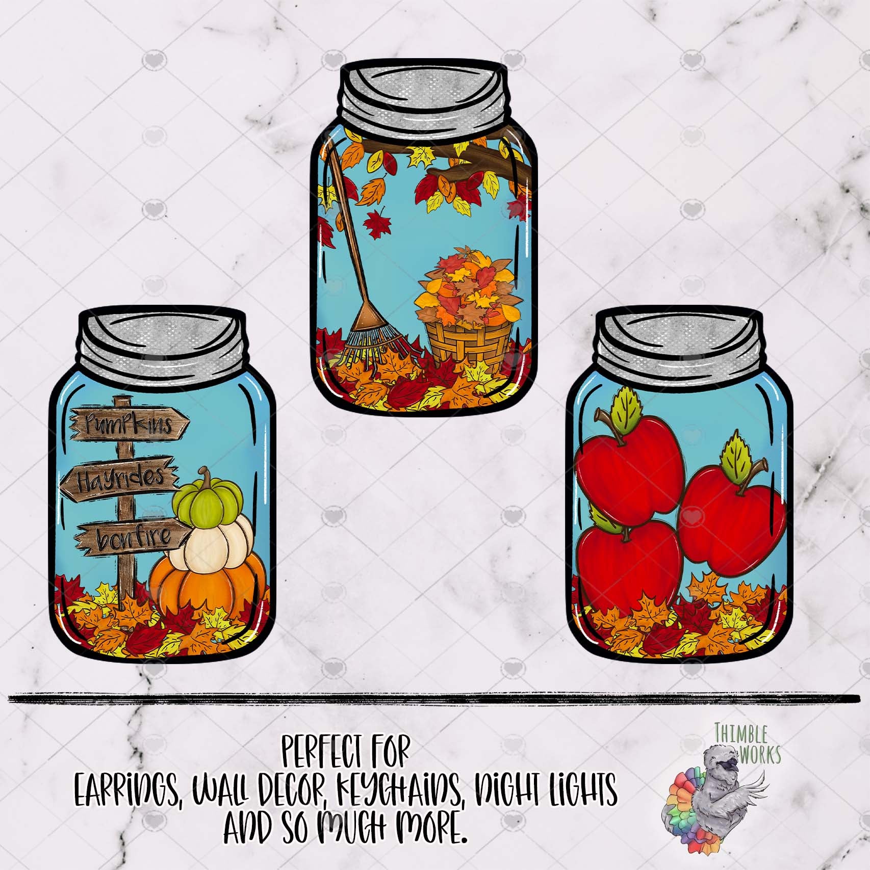 Fall Mason Jar Design Bundle