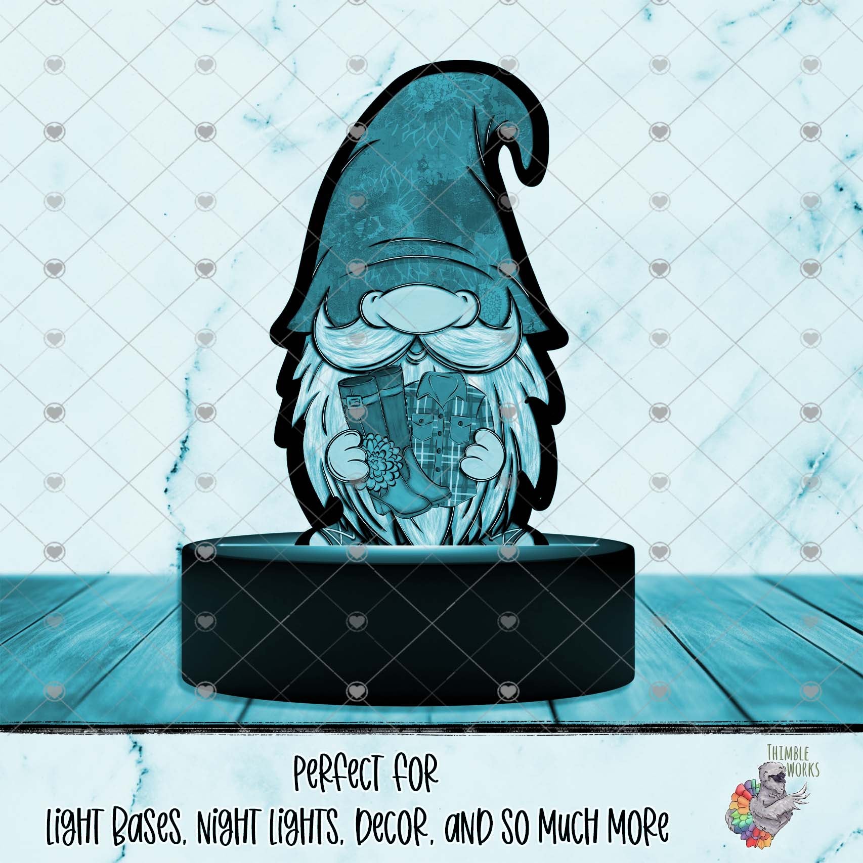 Fall Fashion Gnome Light Base Design