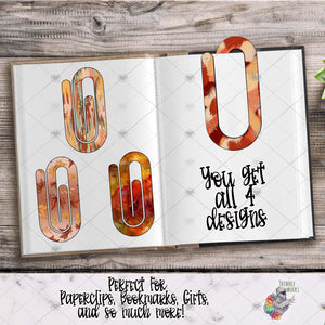 Fall Paperclip Sublimation Design Bundle