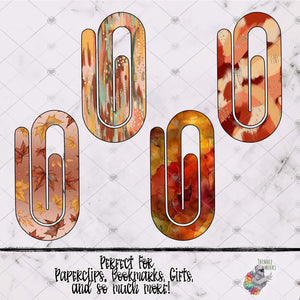 Fall Paperclip Sublimation Design Bundle