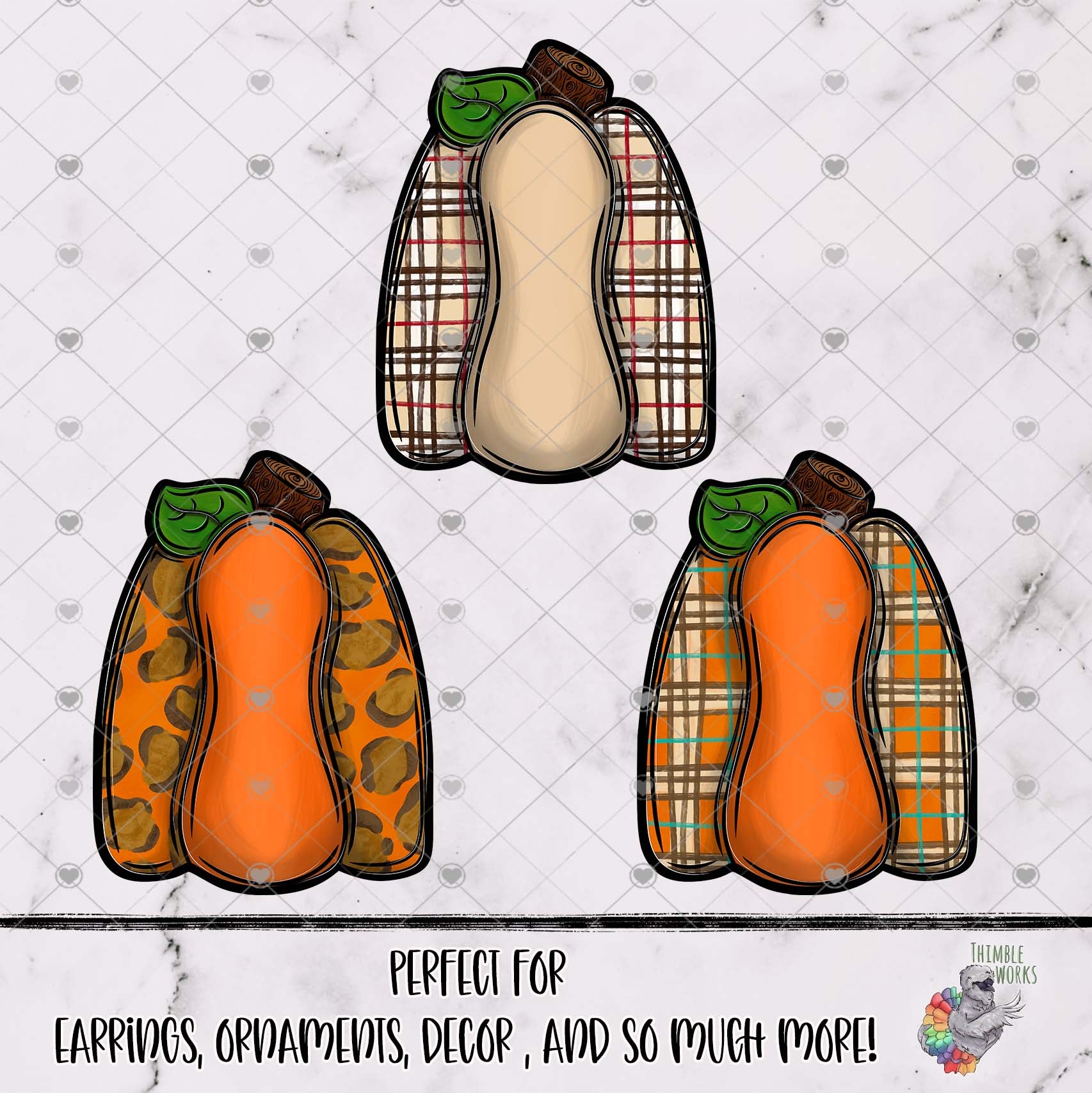 Cute Plaid Pumpkin Design Bundle