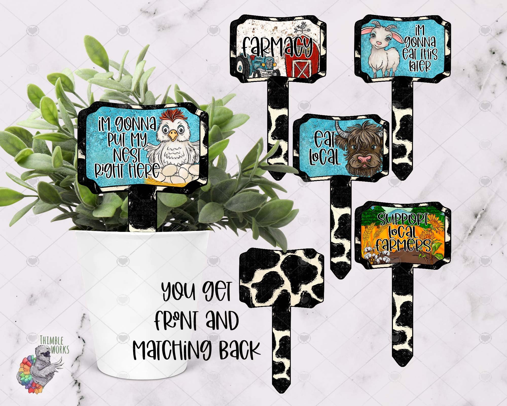 Farm Garden Stake Design Bundle