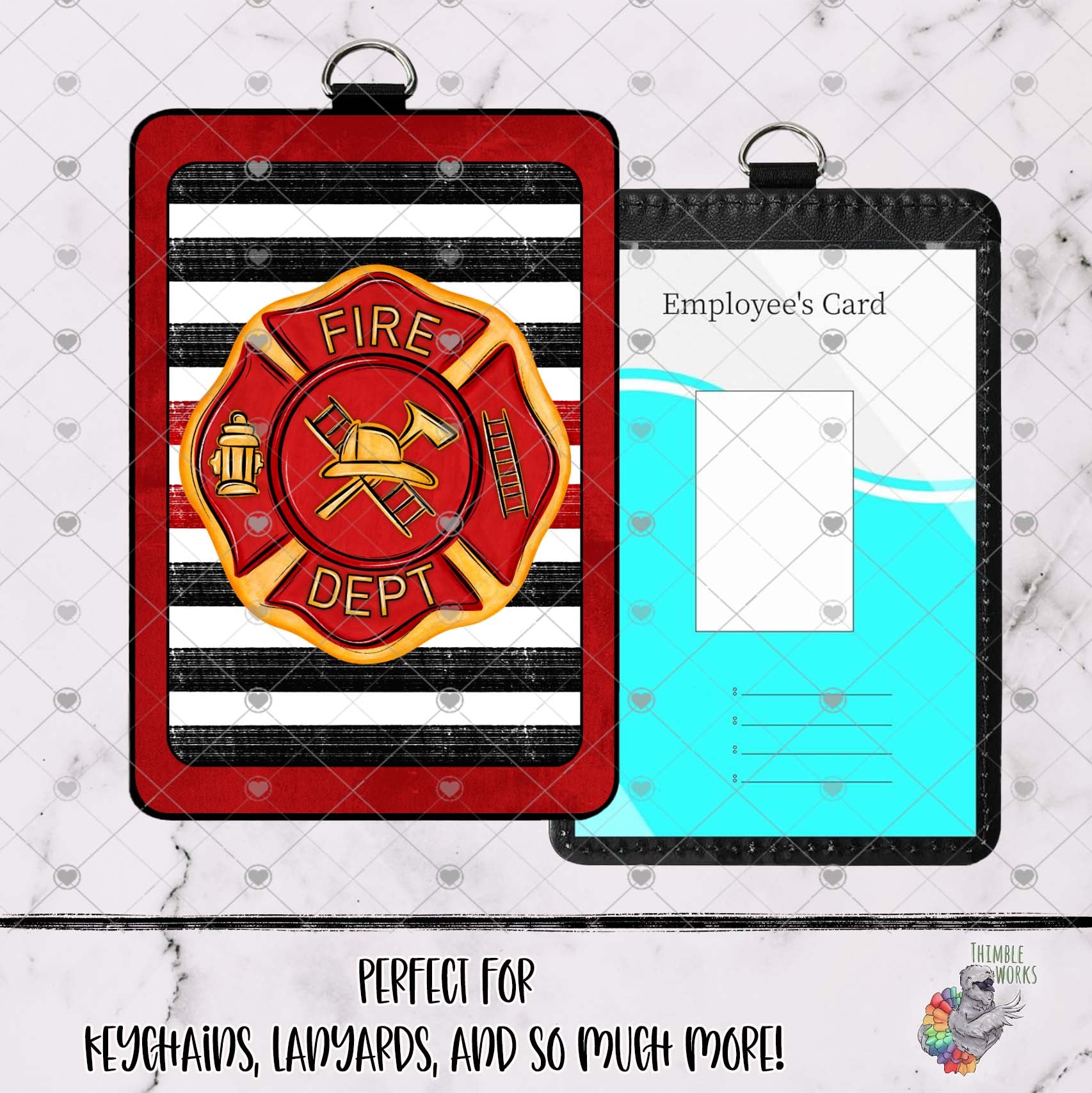Firefighter ID Card Lanyard Design